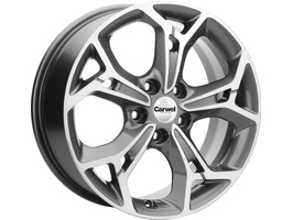 Khomen Wheels KHW1702 (ZV17_Sportage) 7x17 5x114.3 ET48.5 67.1 Gray-FP